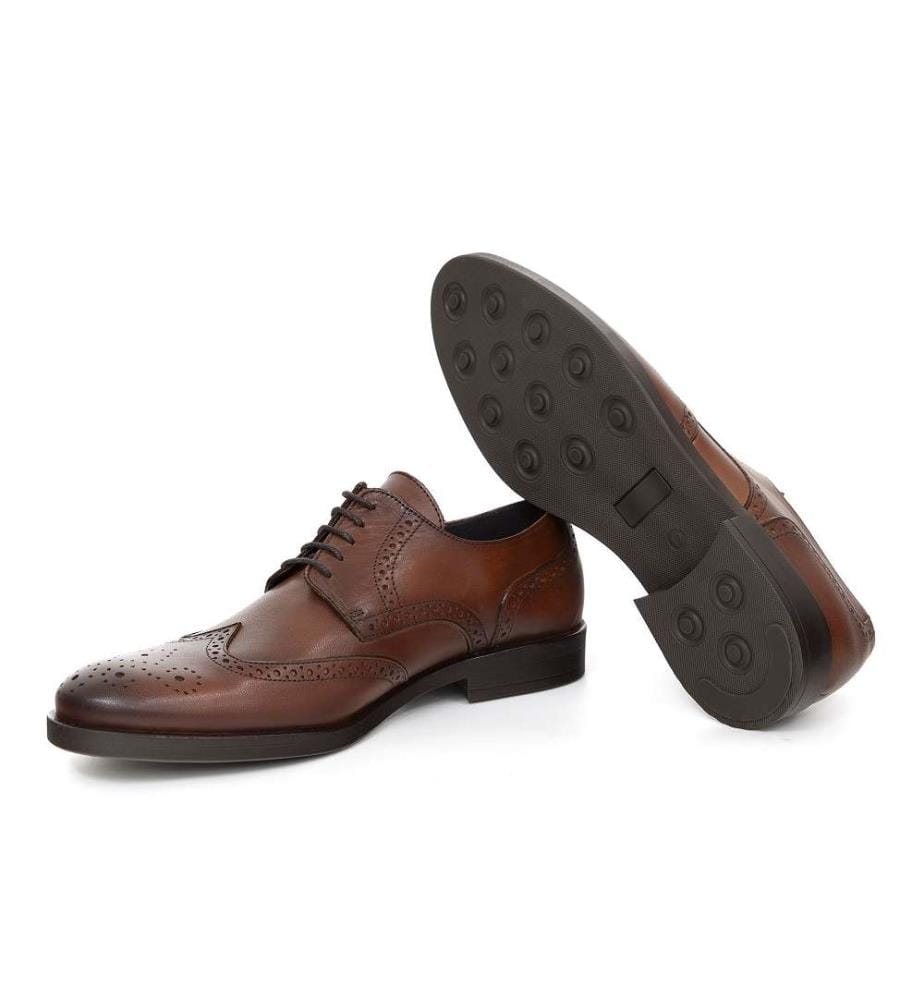 Derby en cuir - Marron clair