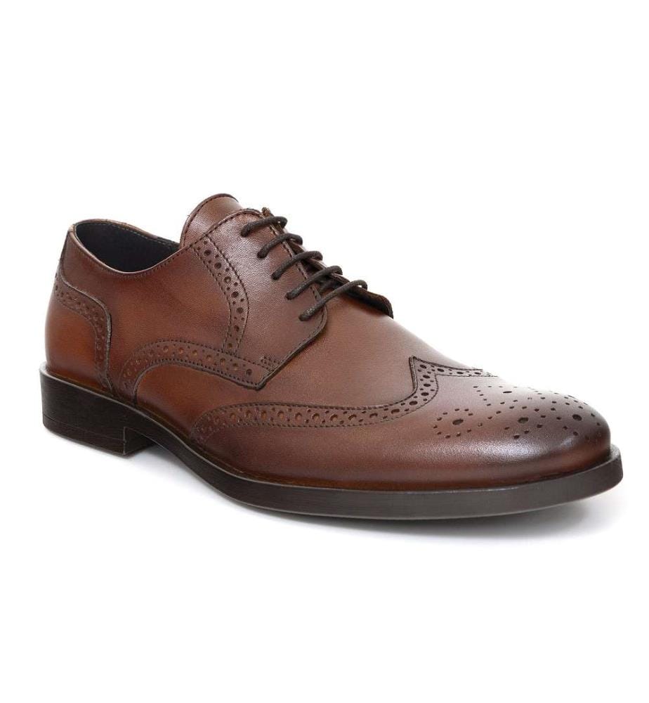 Derby en cuir - Marron clair