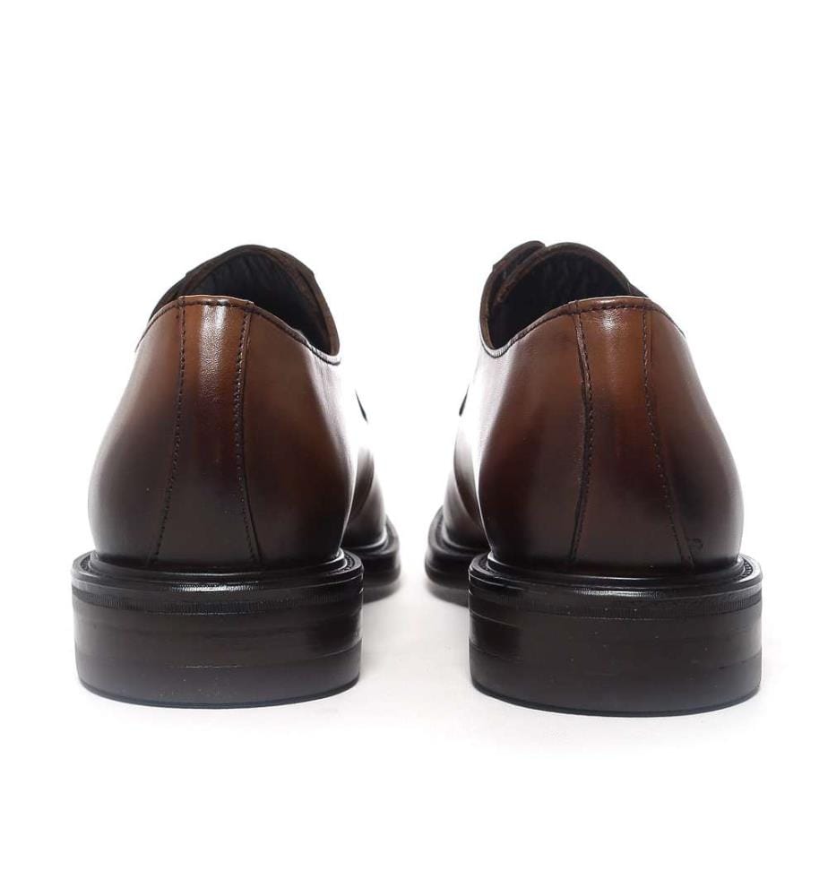 Derby en cuir - Marron clair
