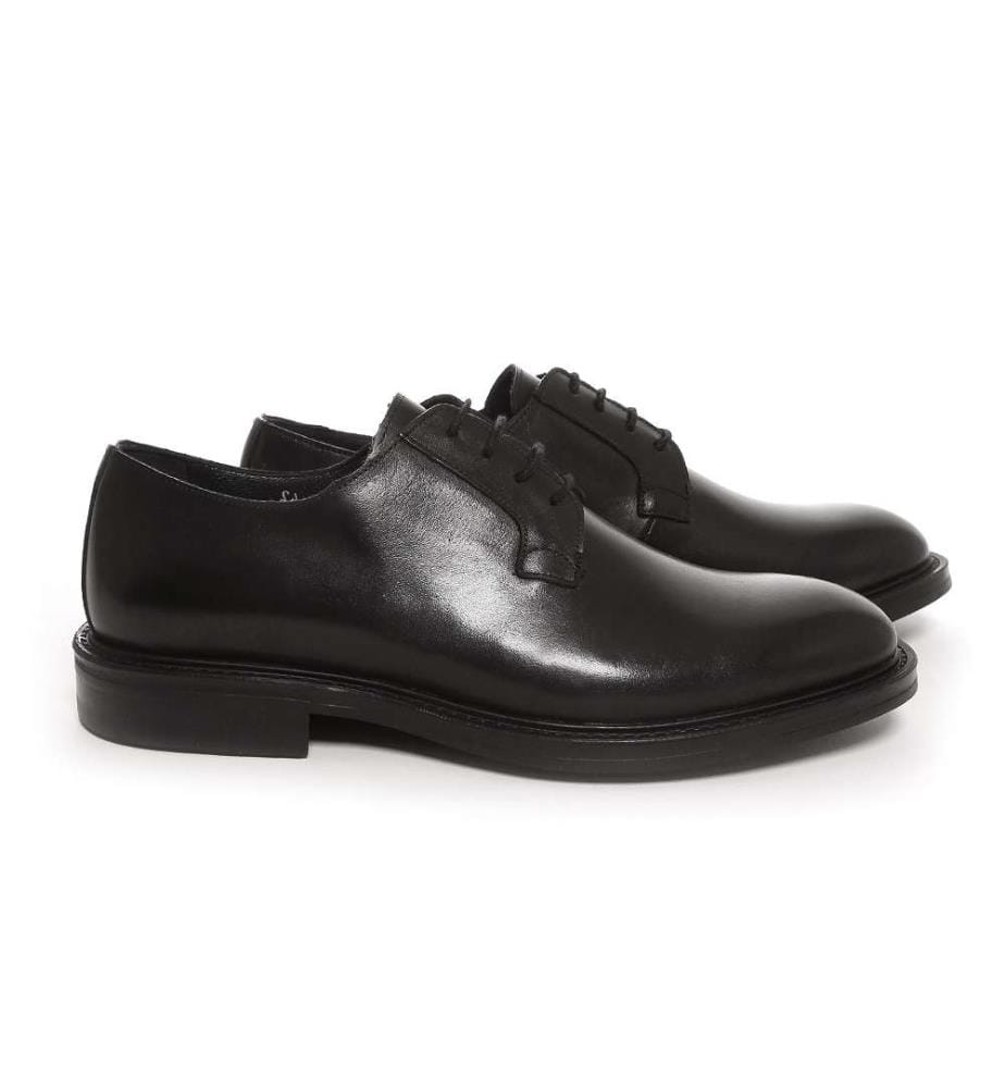 Derby en cuir - Noir