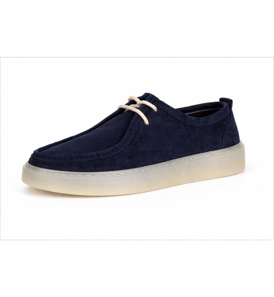 Derbies décontractées en daim - Bleu