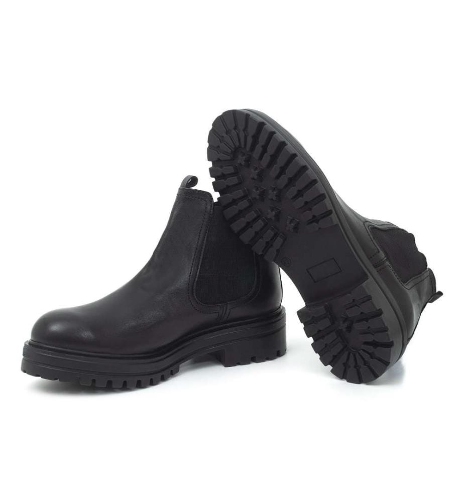 Bottes en cuir - Noir