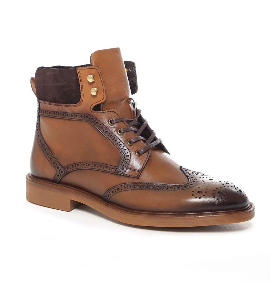 Bottes en cuir - Marron clair