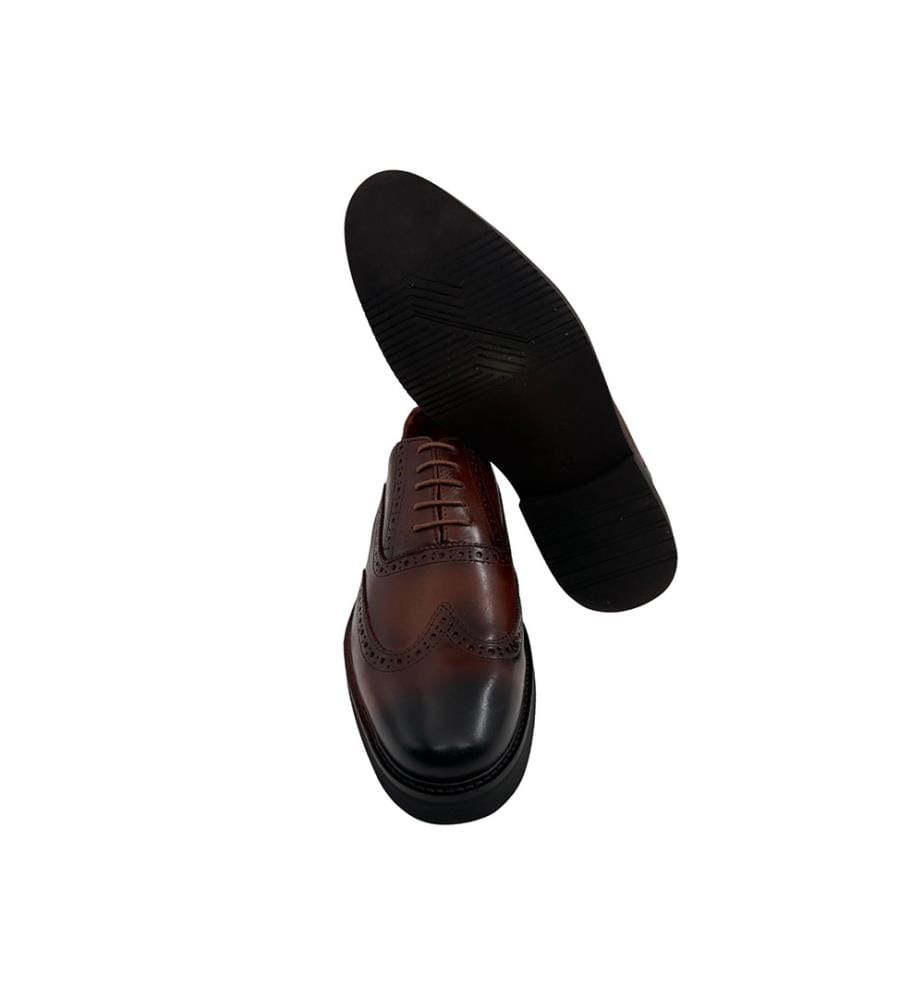 Hellbrauner Leder-Oxford