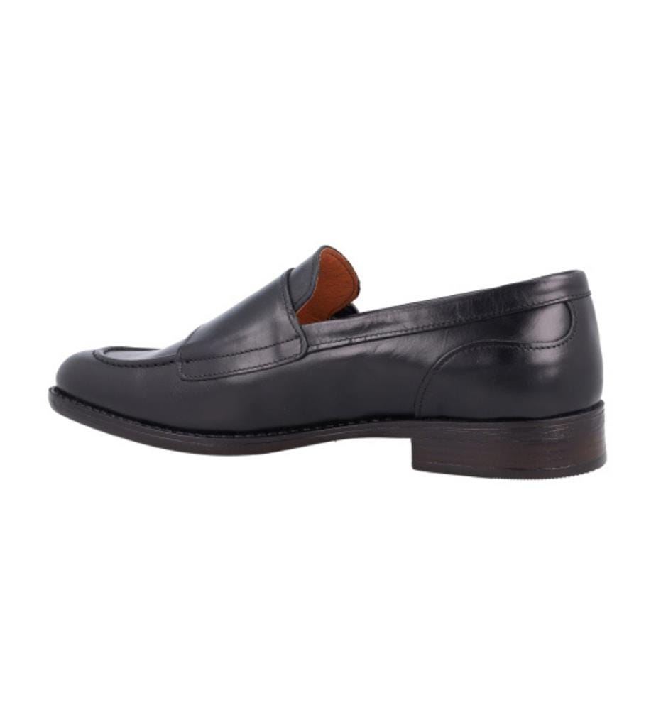 Monkstrap en cuir noir
