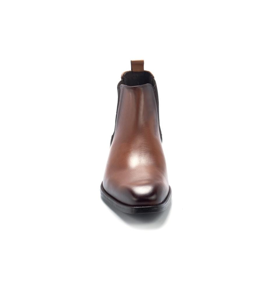 Bottes chelsea en cuir noir