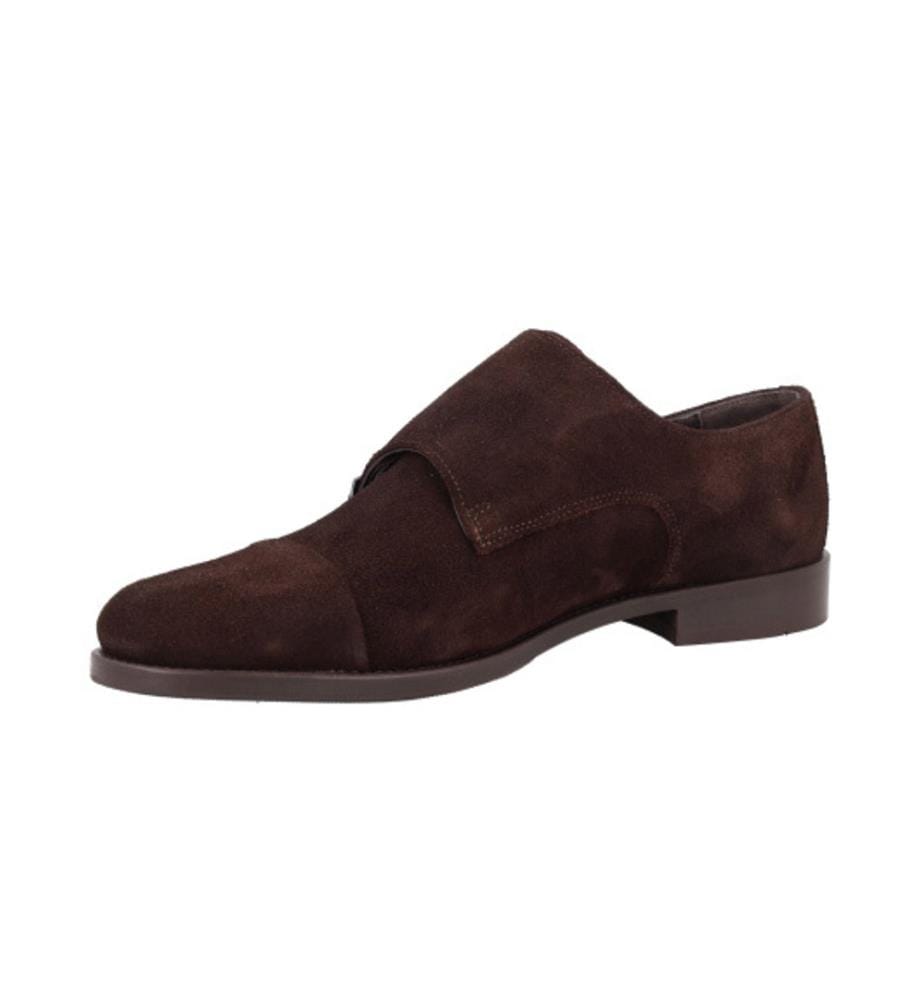 Monkstrap en cuir marron