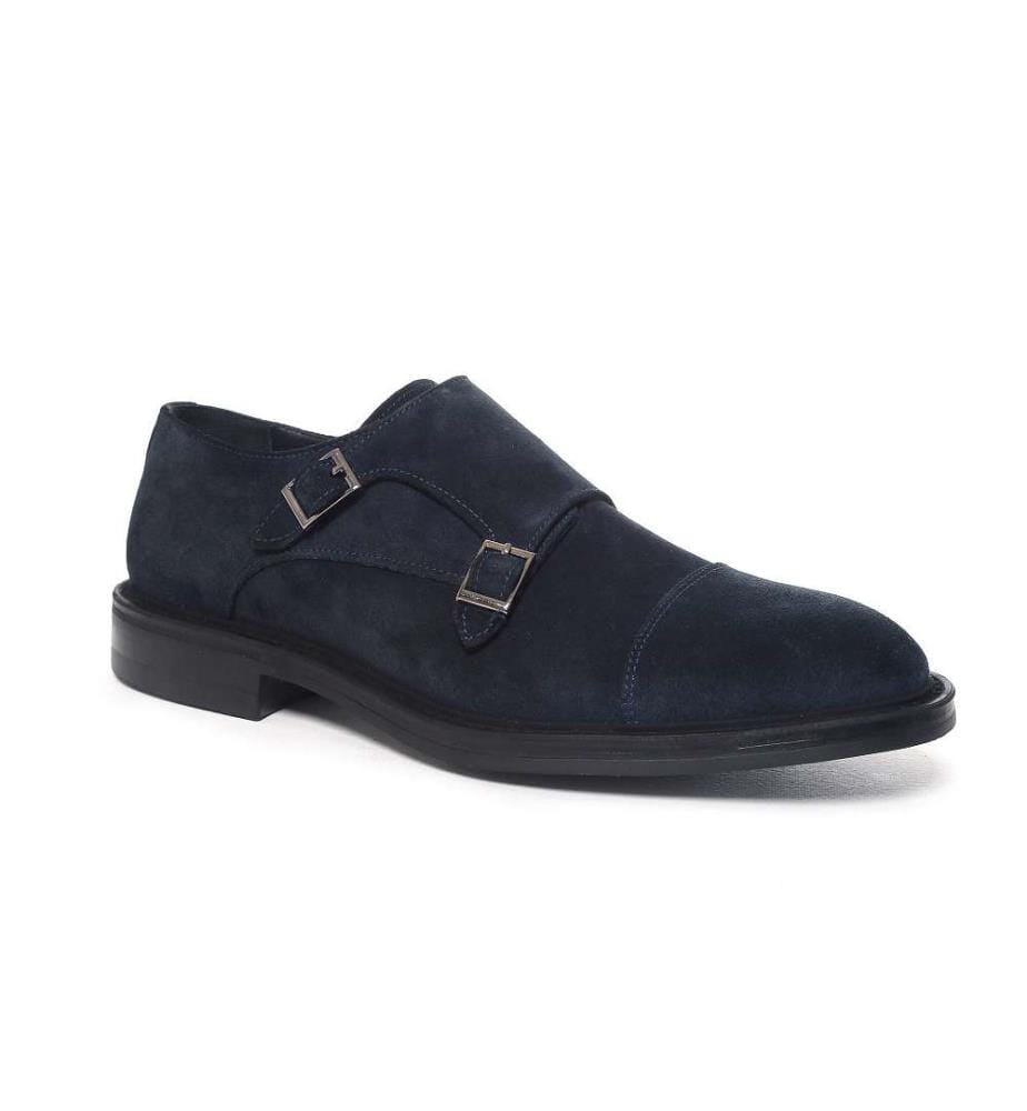 Wildleder-Monkstrap - Blau
