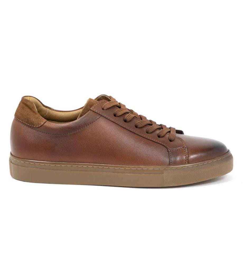 Turnschuhe aus Leder - Hellbraun