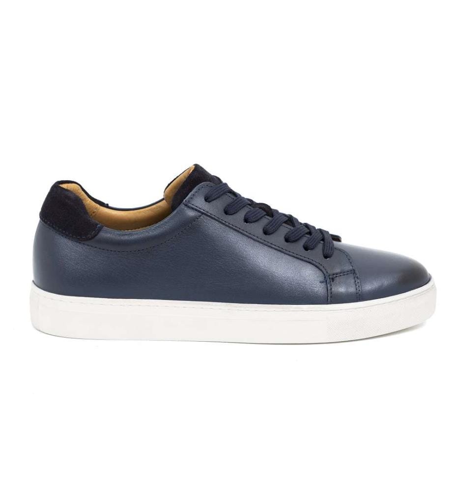 Baskets en cuir - Bleu