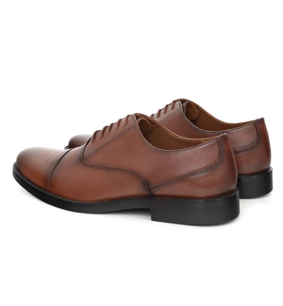 Hellbrauner Leder-Oxford