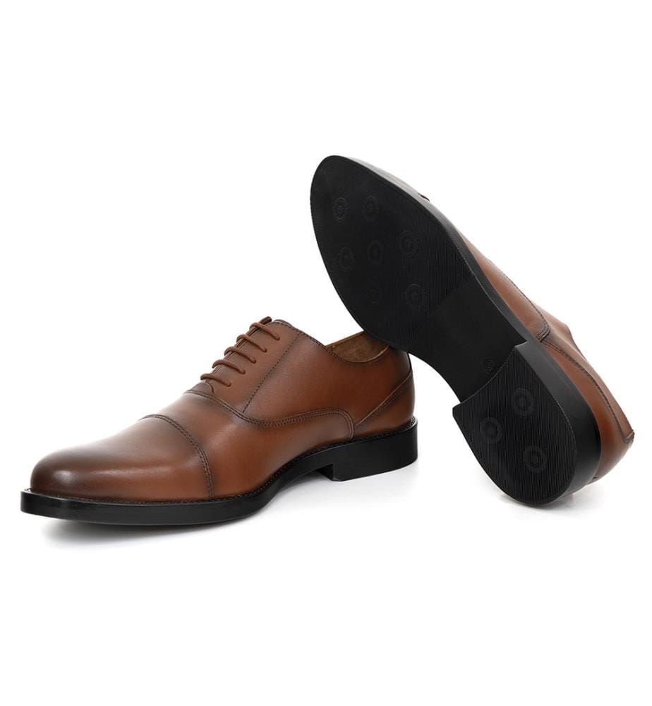Hellbrauner Leder-Oxford