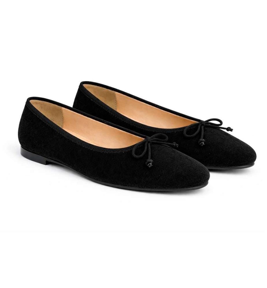 Ballerines en daim - Noir