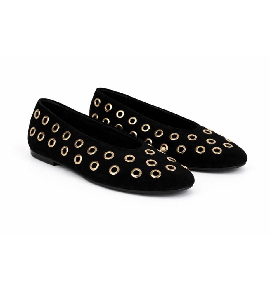 Ballerines en daim - Noir