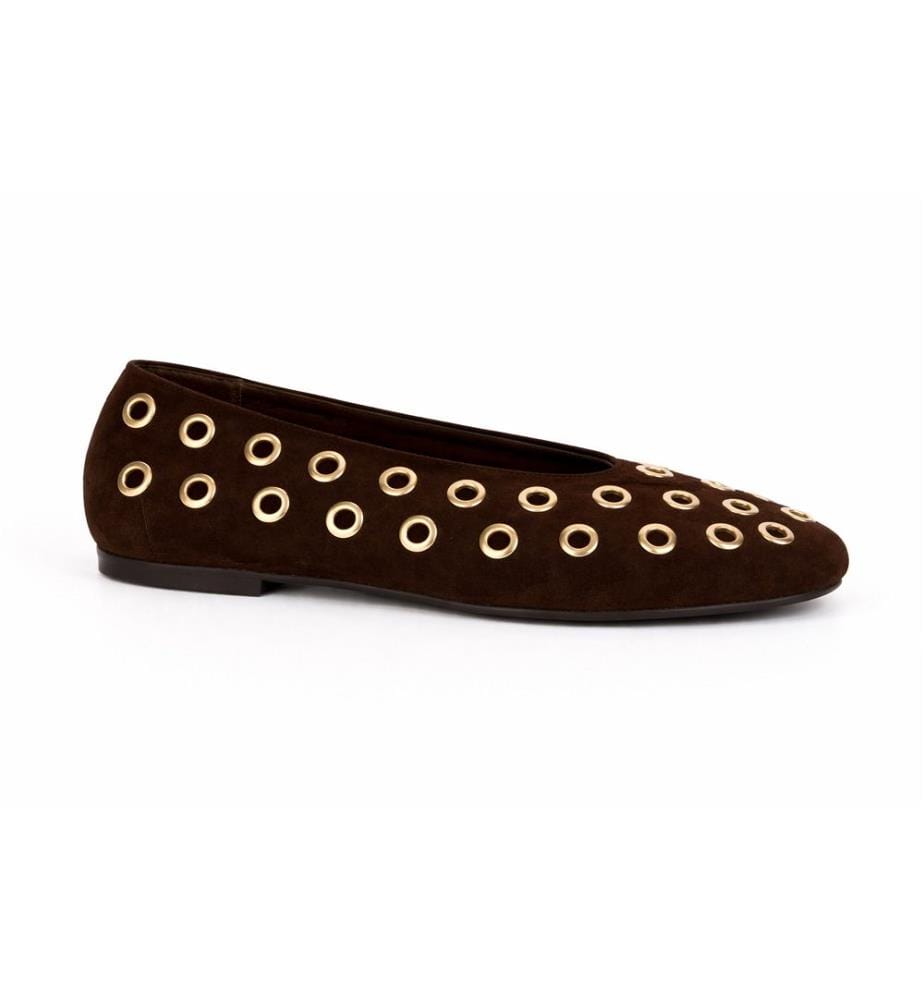 Wildlederballerinas - Braun