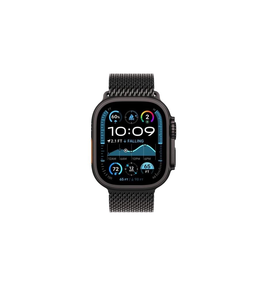 APPLE - Watch Ultra 2 Black Titanium Milanese Loop Schwarz S