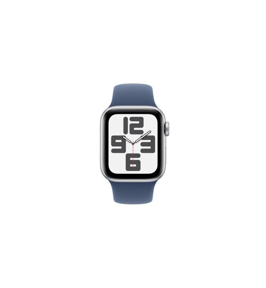 APPLE - Watch SE 2024 44 mm GPS Silver Denim Sport Band S/M