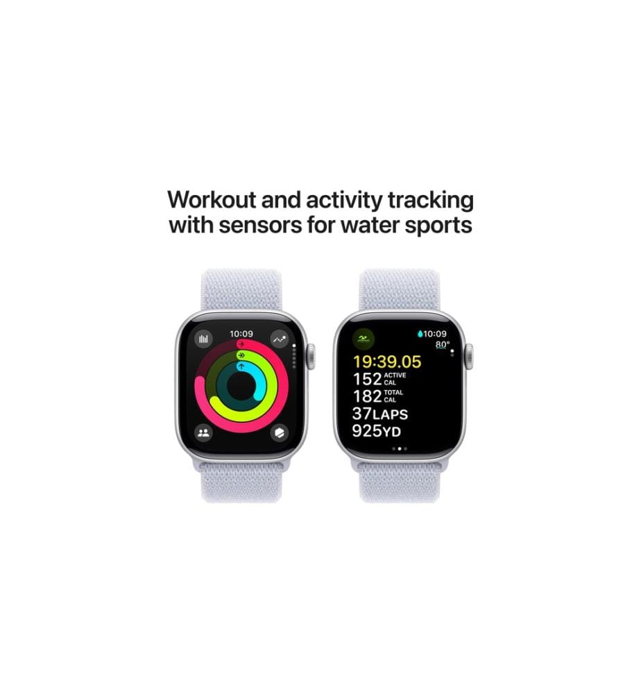 APPLE - Watch Series 10 42 mm Alu Silber Loop Blau