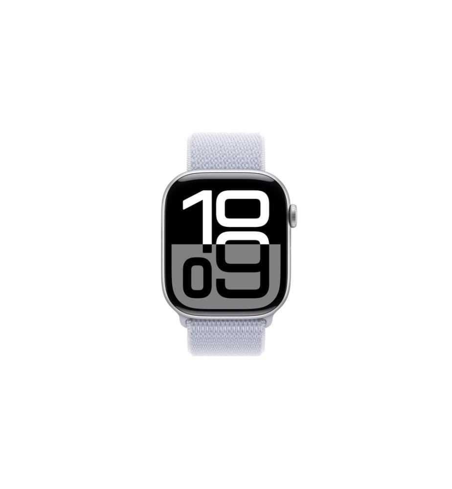 APPLE - Watch Series 10 46 mm LTE Alu Silber Loop Blau