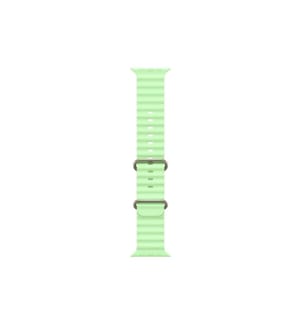 APPLE - Ocean Band 49 mm Neon Green Natural Titanium