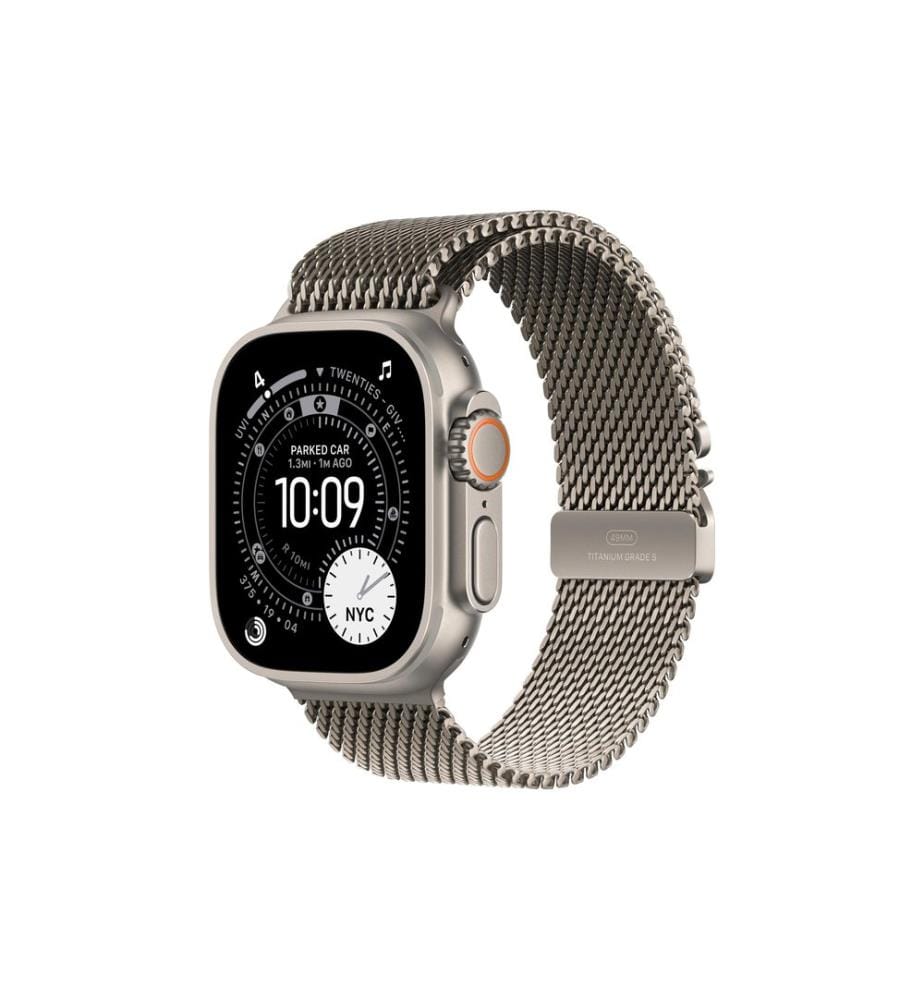 APPLE - Watch Ultra 3 Natural Titanium Milanese Loop L