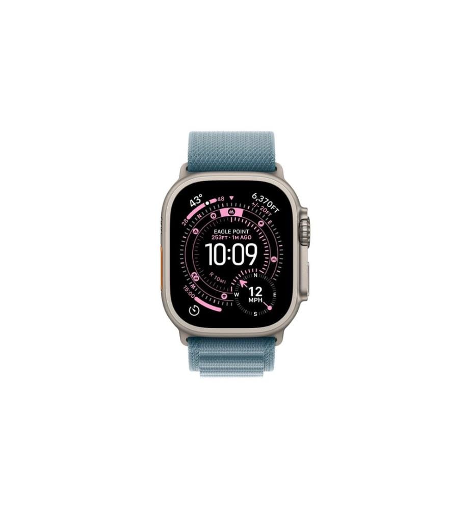 APPLE - Alpine Loop 49 mm Light Blue Natural Titanium Large