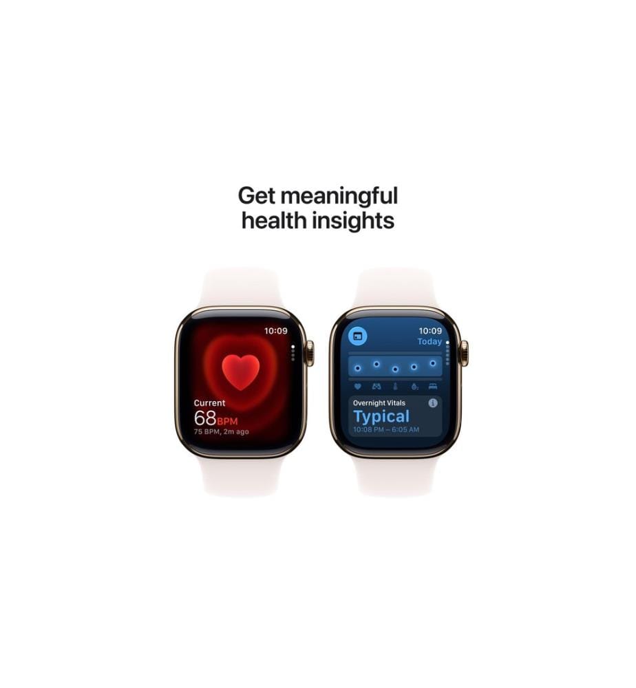 Apple Watch Series 11 42 mm LTE Or Titane Rose Clair M/L