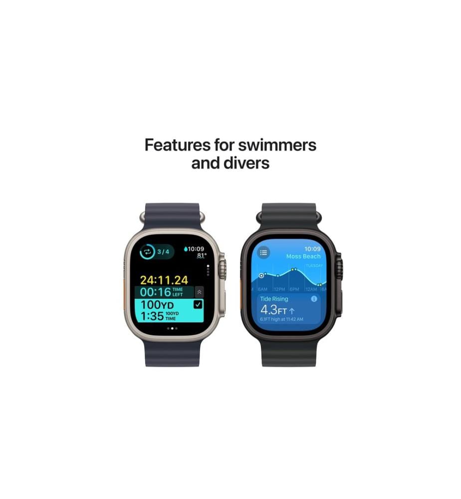 Apple Watch Ultra 2 Black Titanium Trail Loop Schwarz M/L
