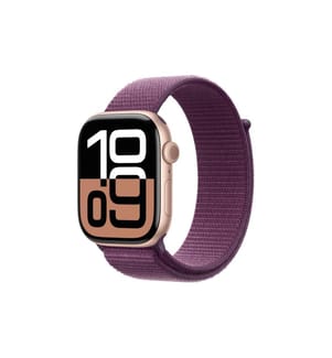 Apple Watch Series 10 46 mm Alu Roségold Loop Plum