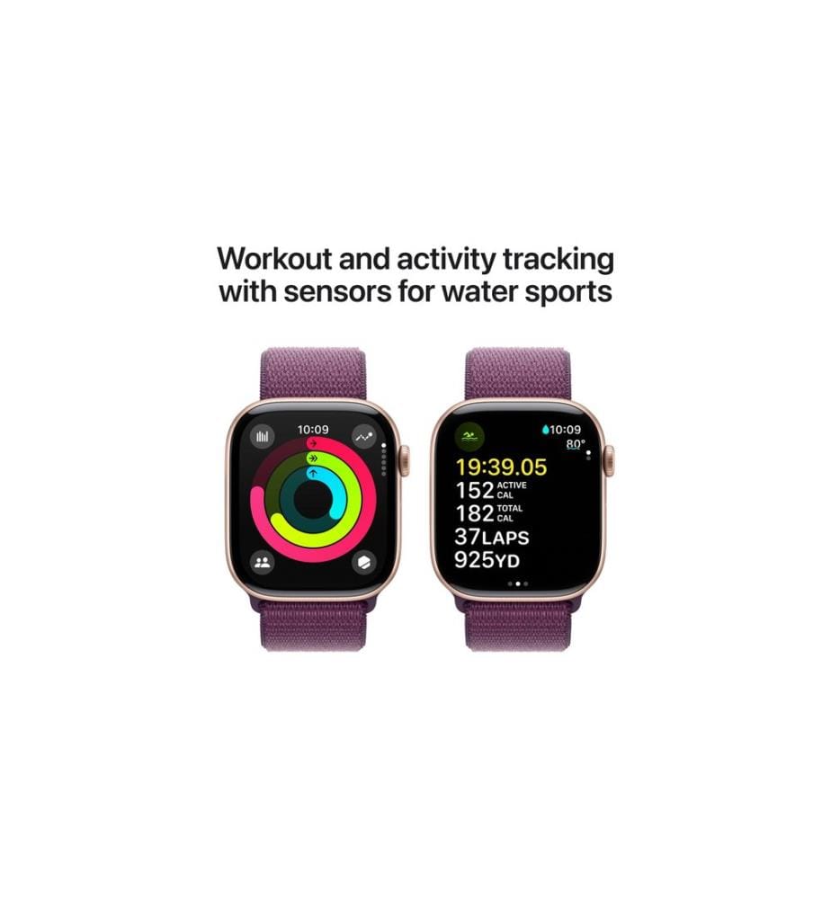 Apple Watch Series 10 46 mm Alluminio Oro rosa Loop Prugna