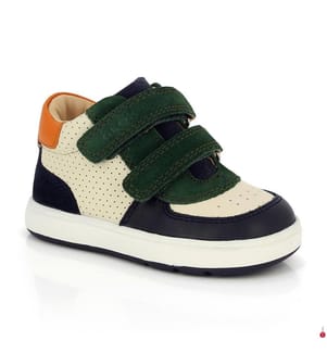 Sneakers Biglia - Creme und Grün