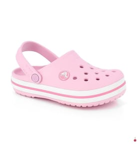Clogs Crocband - Rosa und Weiss