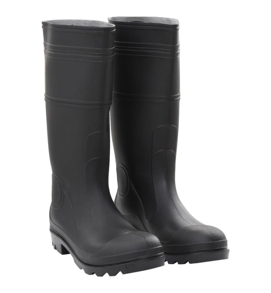 Gummistiefel Schwarz Grösse 45 PVC