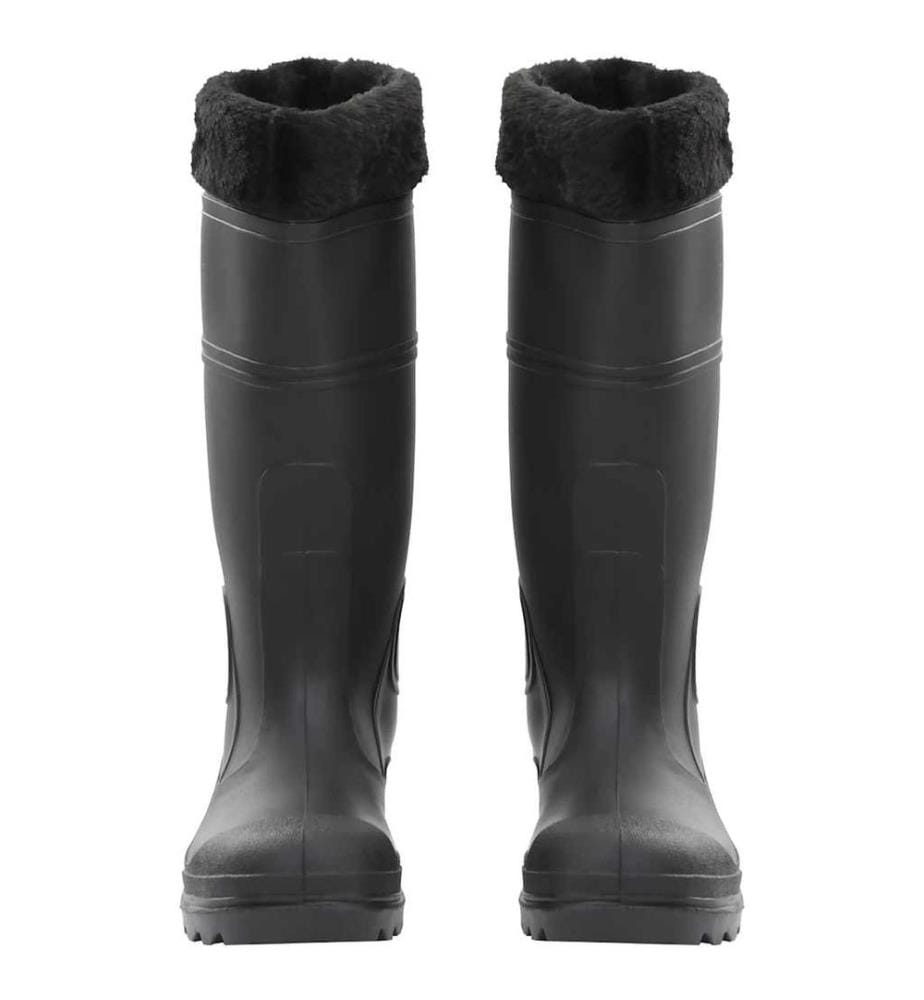 Gummistiefel mit Herausnehmbarem Innenfutter Schwarz Gr. 39 PVC