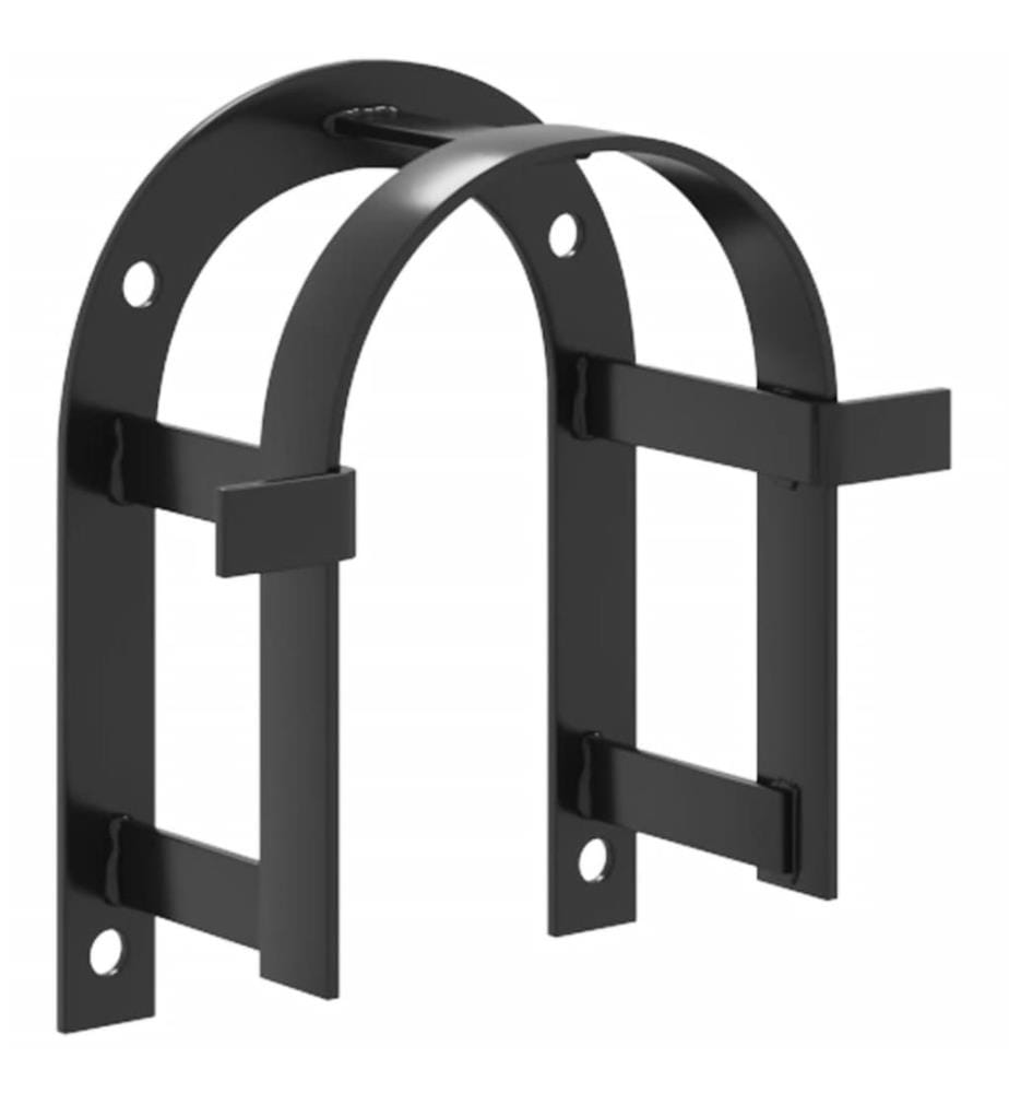Porte-bride mural noir fer