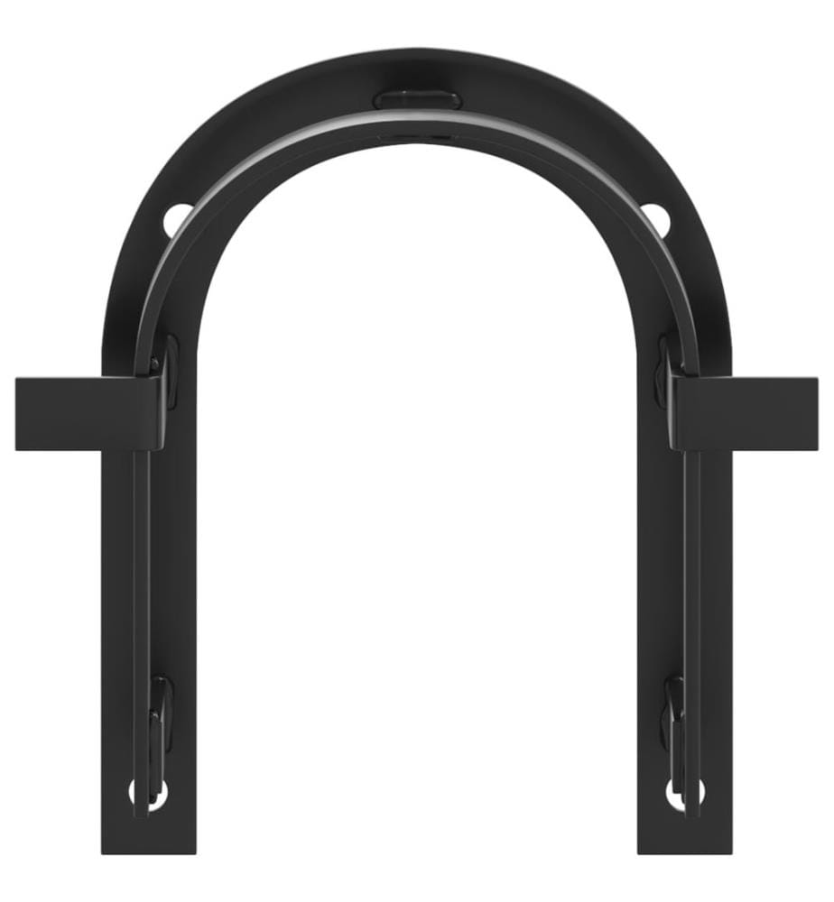Porte-bride mural noir fer