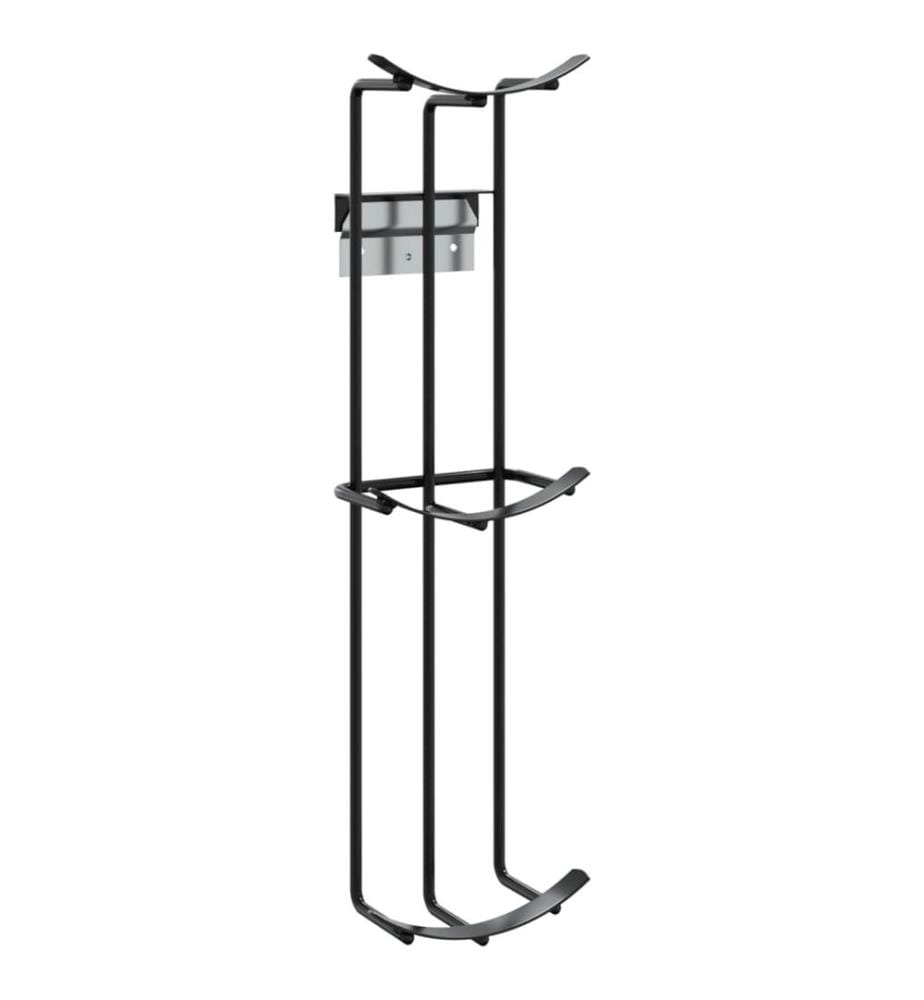 Fass-Hindernis-Halter 2 Stk. Schwarz Stahl