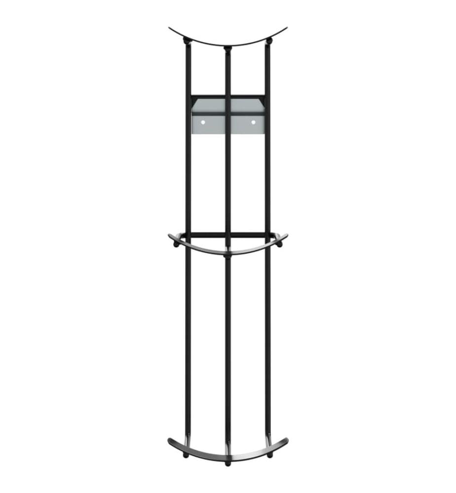 Fass-Hindernis-Halter 2 Stk. Schwarz Stahl