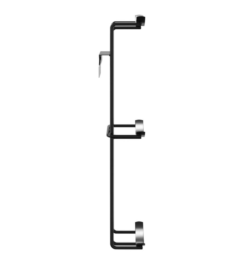 Fass-Hindernis-Halter 2 Stk. Schwarz Stahl