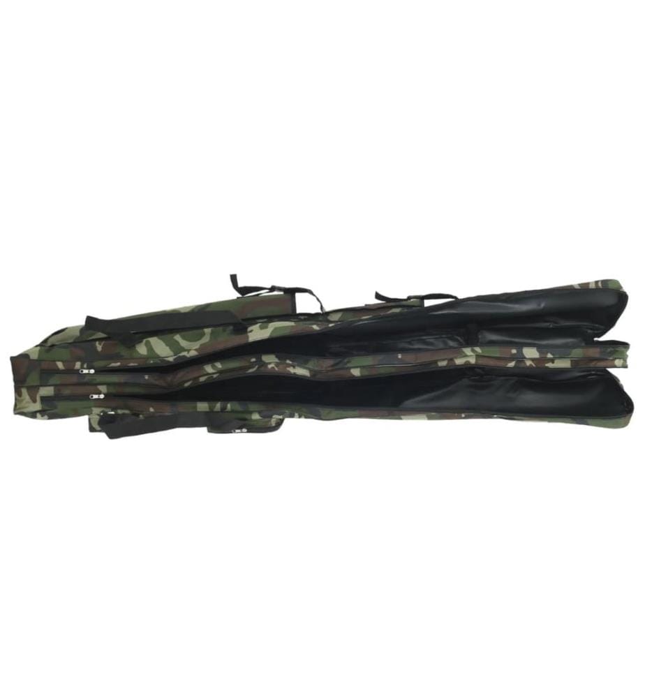 Sac de canne à pêche vert camouflage 160 cm tissu oxford
