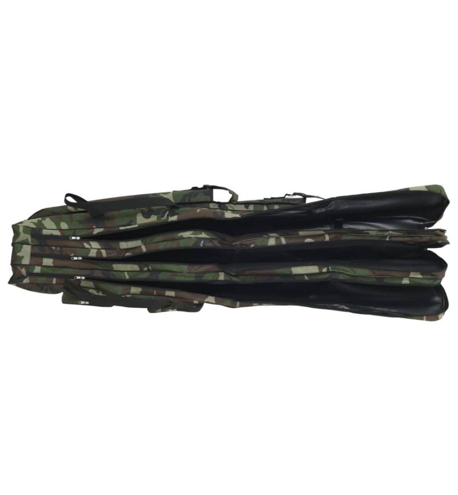 Sac de canne à pêche vert camouflage 150 cm tissu oxford