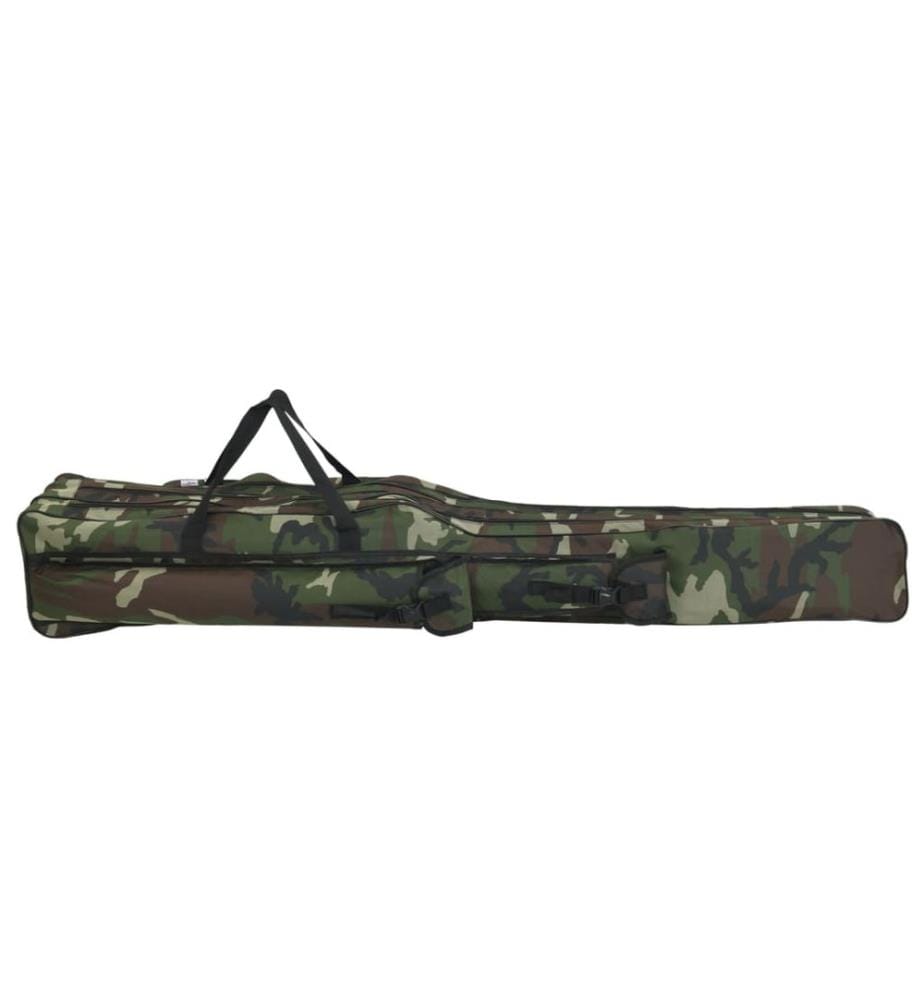 Sac de canne à pêche vert camouflage 150 cm tissu oxford