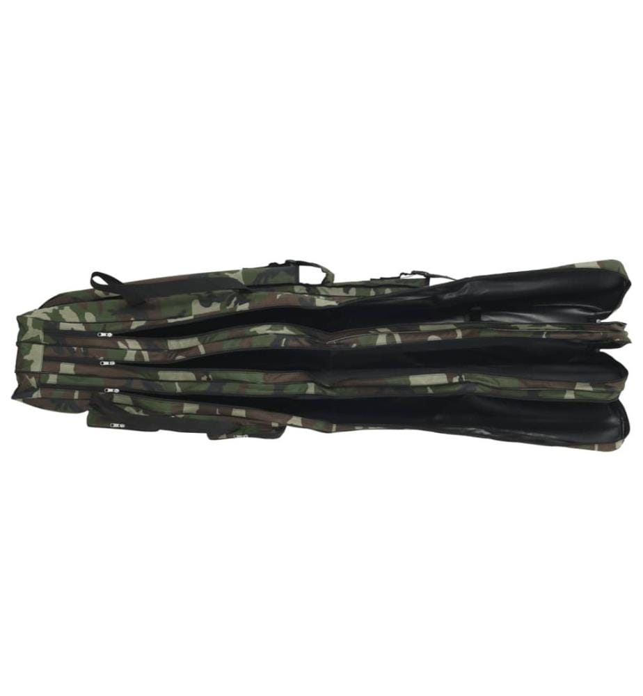 Sac de canne à pêche vert camouflage 160 cm tissu oxford
