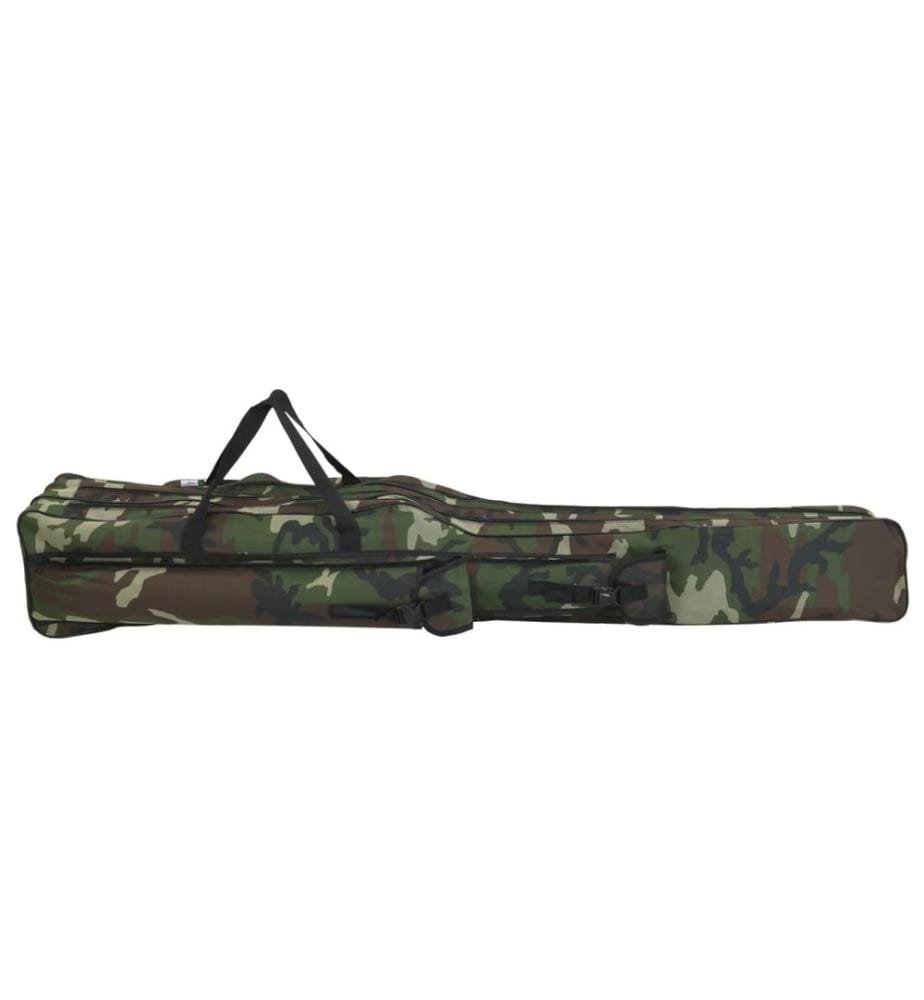Sac de canne à pêche vert camouflage 160 cm tissu oxford