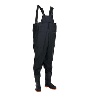 Wathose mit Stiefeln Schwarz Grösse 40