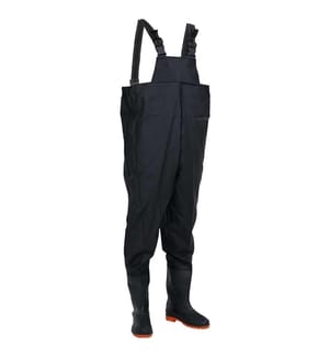 Wathose mit Stiefeln Schwarz Grösse 45