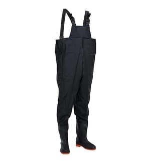 Wathose mit Stiefeln Schwarz Grösse 46