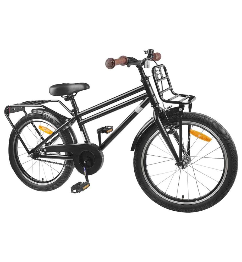 Kinderfahrrad 20 Zoll für 6-11 Jahre alt Schwarz