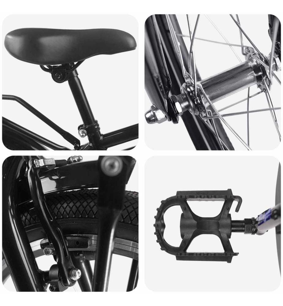 Vélo pour Enfants 18 Pouces pour les 5-7 ans Noir