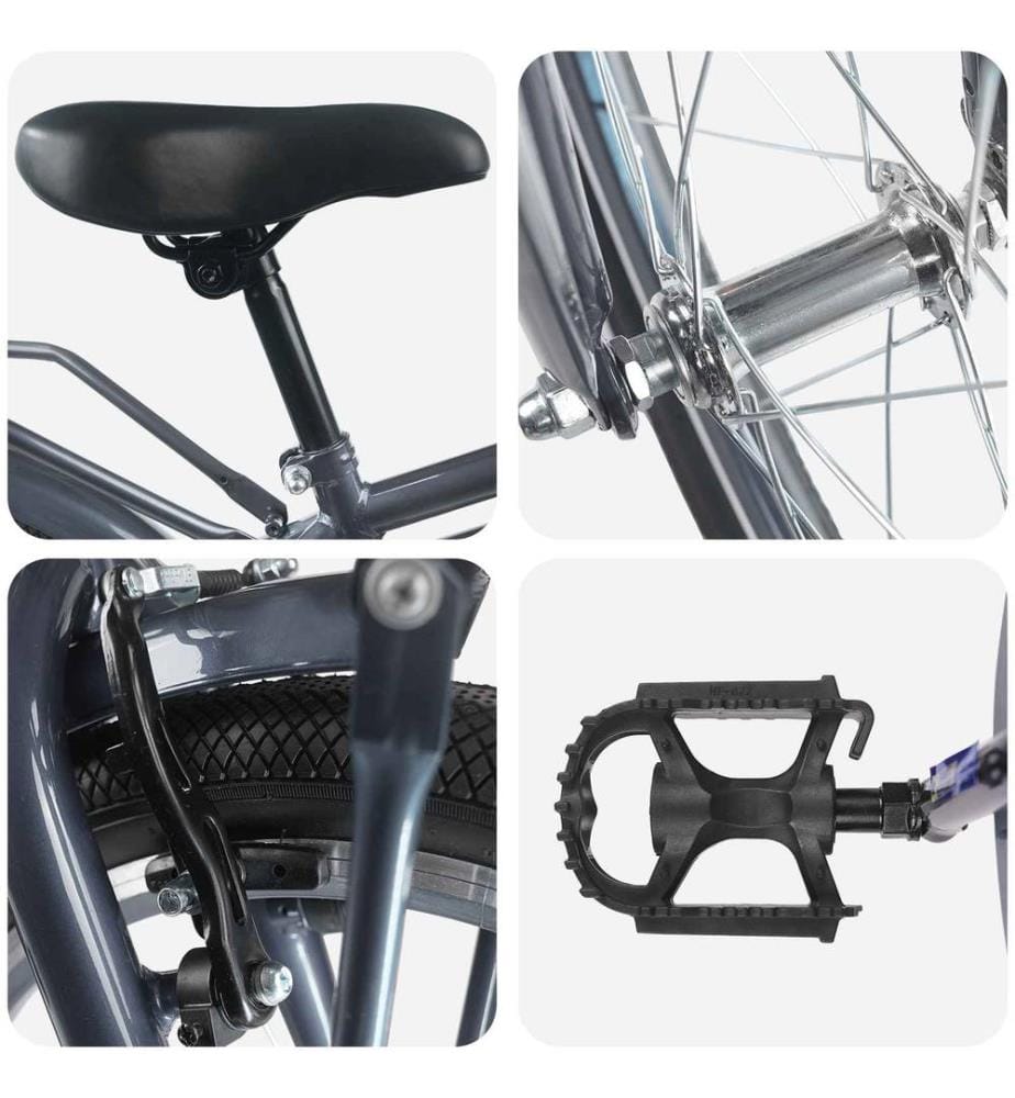 Vélo pour Enfants 18 Pouces pour les 5-7 ans Gris foncé